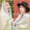 Women Fashion Accessories Light Yellow Graceful Scarves