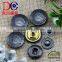 17MM Gunmetal Logo Metal Snap Button for Jacket And Casual Clothing
