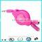 3.5mm male to 3.5mm female aux jack retractable cable