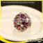 Purple Crystal Ring Diamond Napkin Ring, Crystal Stone Rings