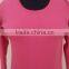 Pink color plain dyed hojari single jersey fabric t-shirts / Girls winter wear beautiful o-neck t-shirts