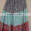 printed skirt / Geometrical printed skirts / New design pattern girls wear gowns