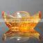 yellow crystal glass name card holder