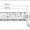 NEW 240W single row Led car lighting, High lumen Led light bar for offroad