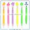 Small MOQ practical multi colored 2 in 1 highlighter pen