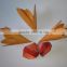 small wood ornament wooden 3D flower sahpe fro home decoration
