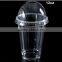 Eco-friendly clear and transparent disposable plastic 12oz PET CUP