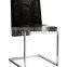 Modern Fancy Black PU Metal Dining Chair Reception Chair Modern Turkish Furniture Dining Room