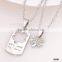You Are My Only Clovers Silver Plated Couple Necklace