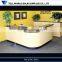 2015 Modern Curved L-shape Reception Counter/Salon Reception Counter