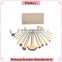 2016 High quality Professional 18 pieces Beige Make up brush Sets