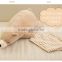 lovely cartoon stripe cloth lying beige brown polar bear plush toy doll sleeping cushion pillow