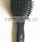 Matt black paddle hair brush