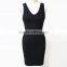 wholesale high quality factory price black casual design clothes wedding party dress for women