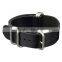 Infantry Military Leather Sport Real Leather Black Belts for Watch