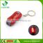 3 LED keychain lights best promotion gift mini plastic led flashlight