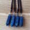 natural rock lapis lazuli hexagon prism crystal gemstone pendants double points for gift
