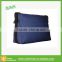 Simple leisure style unisex black polyester fold-over cross body bag men navy fold top messenger bag with magnetic snap closure