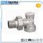 ART.5047 Competitive Price Copper China Supplier Forged Nickel Plated Brass Male Threaded Angle Radiator Valve With Brass Handle