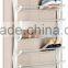 Icegreen 36-Pair White Metal Over-The-Door Shoe Rack