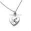 SRP8235 Trend Pet Keepsake Memorials Necklace Dove on Heart Pigeon Stainless Steel Cremation Jewelry Pendant