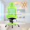 HC-A023H White Bride Office Chair Mesh Chair With Headrest