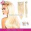 wholesale remy thick bottom plastic clip for hair extensions