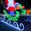 Outdoor Motif Acrylic Reindeer Sleigh Light