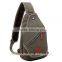 2016 china suppliers adjustable single sports strap elastic cotton shoulder bag men canvas chest bag