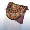 Top selling ethnic leather woman messenger bags Vintage handmade brown bags