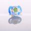 Funny printed lliquid silicone nipple Baby pacifier