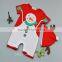 Wholesale Hot-selling Christmas Baby boys romper with hat snowman pattern Christmas Boys Clothing