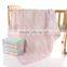 2016 New Style Knitted Blanket Baby 2 Colors 3 Layers Gauze Cotton Baby Blanket