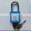 Professional Manufacturer ABS Body Steel Shackle Multi Color Safety Padlock