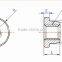 Flange nut, CNC machine flange nut