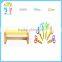 High quality preschool mini furniture rectangle wooden OAK material display shelf for scissors