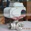 220v ac 60hz motorized thread 3 way full port ball valve