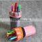 Cute Girls wool felt Roll Pencil Pen Case Makeup Pouch Pocket Brush Holder Bag