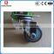 Anti-puncture threaded stem swivel caster double wheel with brake