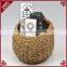 Multi-purpose handcrafted wall hanging home sundries seagrass storage basket