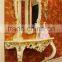 Italian Wood Carving Gilded Console Table With Mirror/ Living Room Exquisite Vivid Solid Wood Carved Console Table