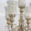 Silver Crystal Candelabra For Wedding, Crystal Votive Candle Holder For Wedding Centerpiece