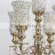 Silver Crystal Candelabra For Wedding, Crystal Votive Candle Holder For Wedding Centerpiece