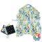 Fashion Navy Blue Floral oversize Nursing Cover with a Bag - Breastfeeding Cover with a Bag - New Mom Gift