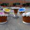 Ice cream table and chair for hotel or bar