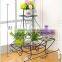 2016 wholesale originality white metal flower pot stand outdoor indoor