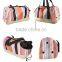 2015 Fashion stripe handle dog carrier handbag