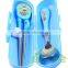 Korean stainless steel baby faltware sets training chopsticks and spoon