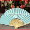 Pure color bamboo wedding paper fan