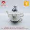 Dehua factory supply cheap egg shape ceramic glazed tea pot